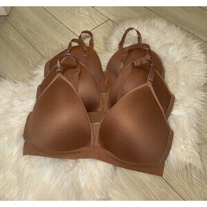 3 Third Love 24/7 Seamless Stripe Wireless Bras Lined Womens 38C